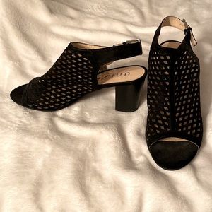 Unisa black strappy heels